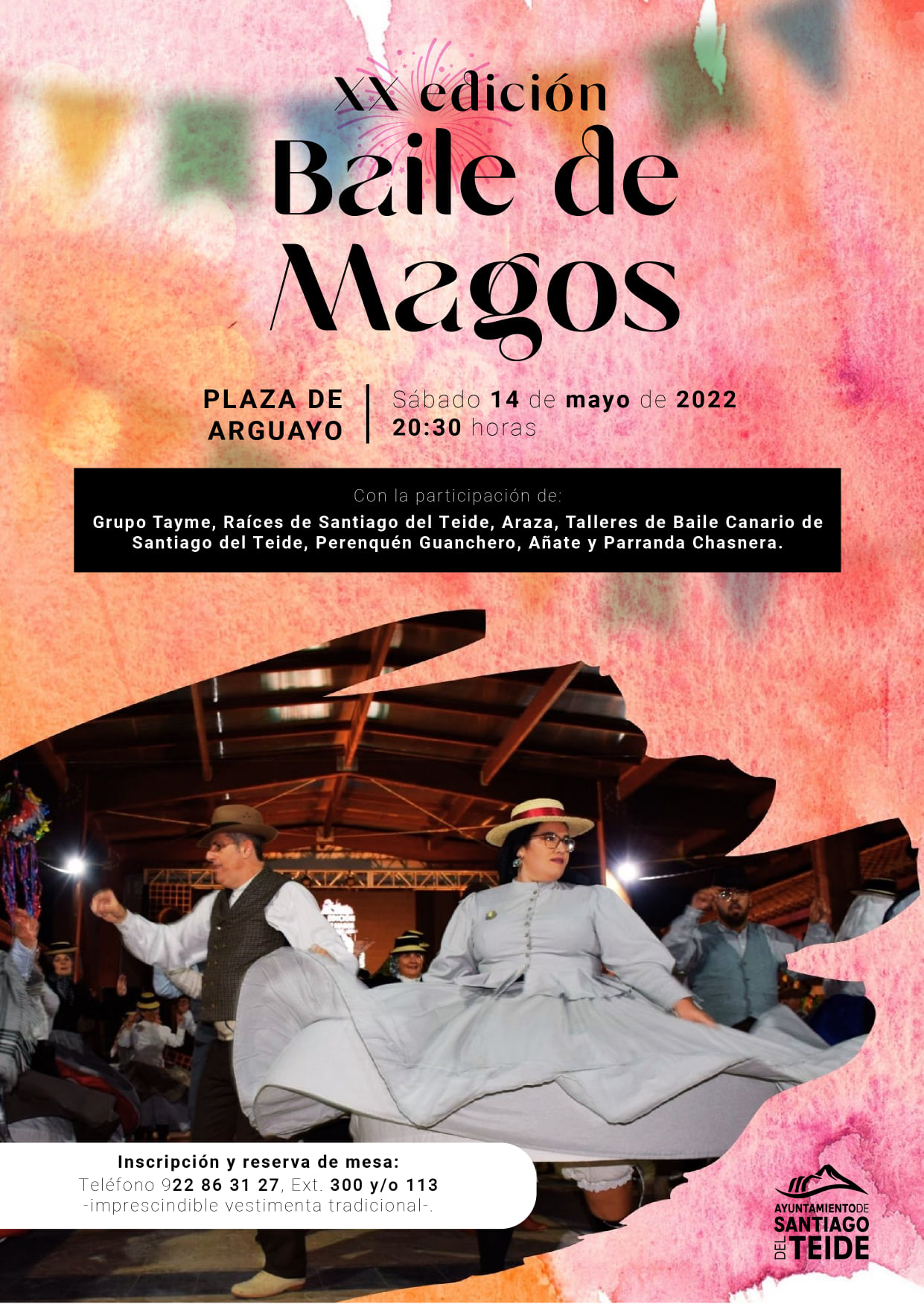 SANTIAGO DEL TEIDE CELEBRA ESTE SÁBADO LA XX EDICIÓN DEL BAILE DE MAGOS
