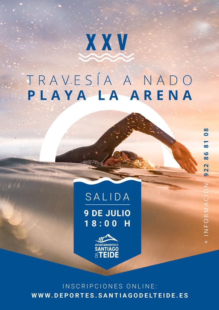 SANTIAGO DEL TEIDE ABRE LAS INSCRIPCIONES PARA LA XXV EDICIÓN DE LA TRAVESÍA A NADO PLAYA DE LA ARENA-PUERTO DE SANTIAGO