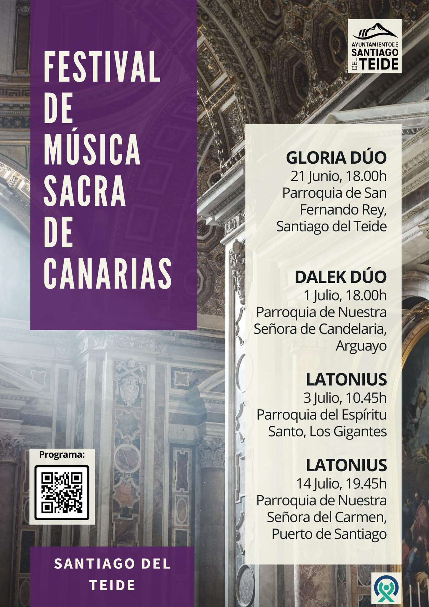 EL FESTIVAL DE MÚSICA SACRA COMIENZA ESTE MARTES EN SANTIAGO DEL TEIDE