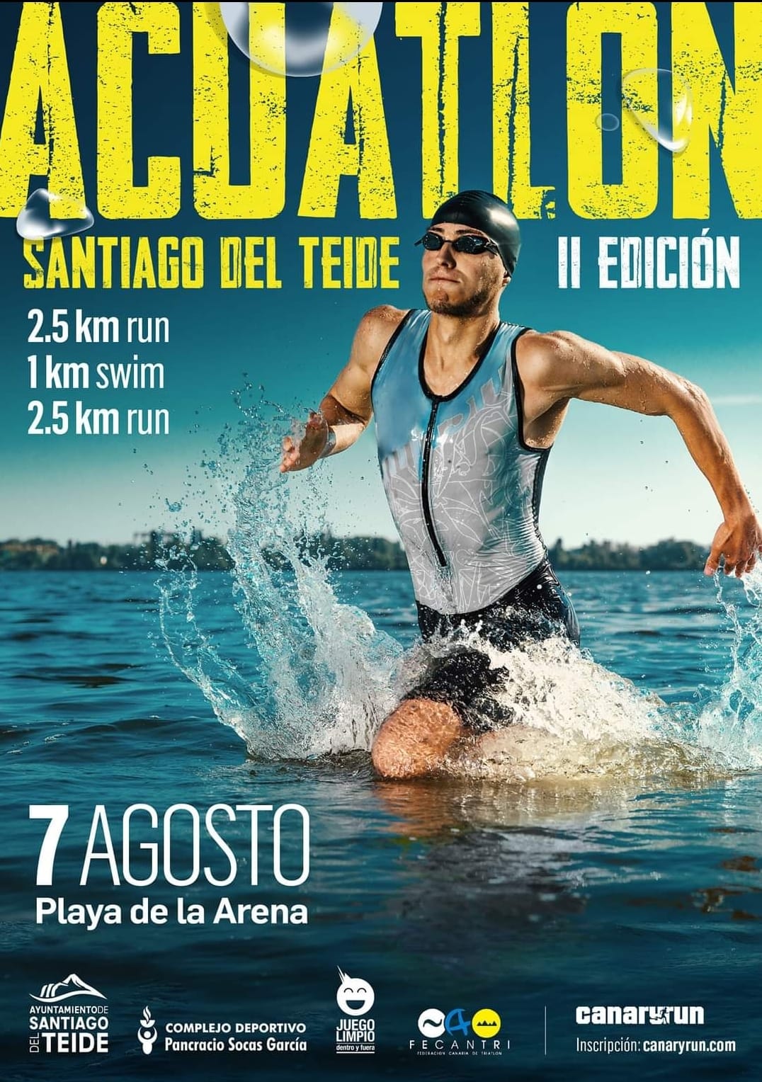 130 ATLETAS PARTICIPARÁN ESTE DOMINGO EN LA II EDICIÓN DEL ACUATLÓN DE SANTIAGO DEL TEIDE