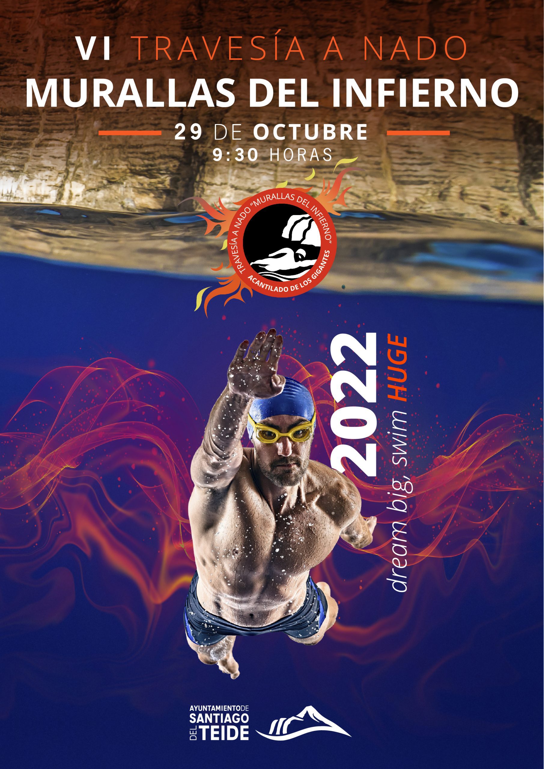 EL AYUNTAMIENTO ABRE LAS INSCRIPCIONES PARA LA VI EDICIÓN DE LA TRAVESÍA A NADO «MURALLAS DEL INFIERNO»