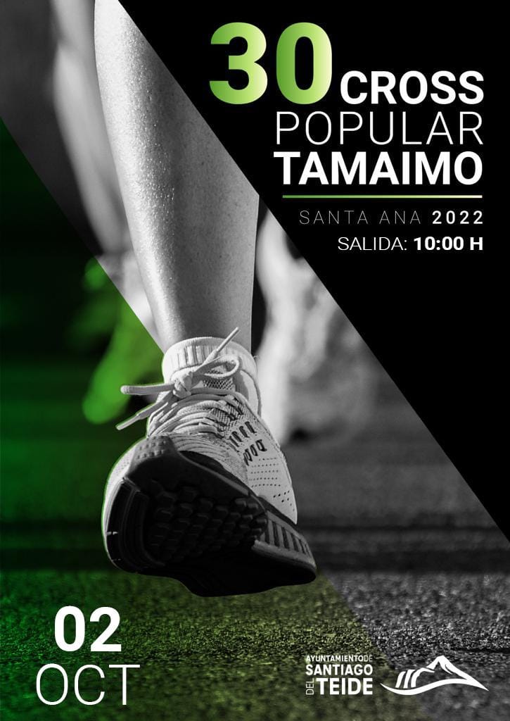 EL AYUNTAMIENTO ABRE LAS INSCRIPCIONES PARA PARTICIPAR EN LA XXX EDICIÓN DEL CROSS POPULAR SANTA ANA DE TAMAIMO