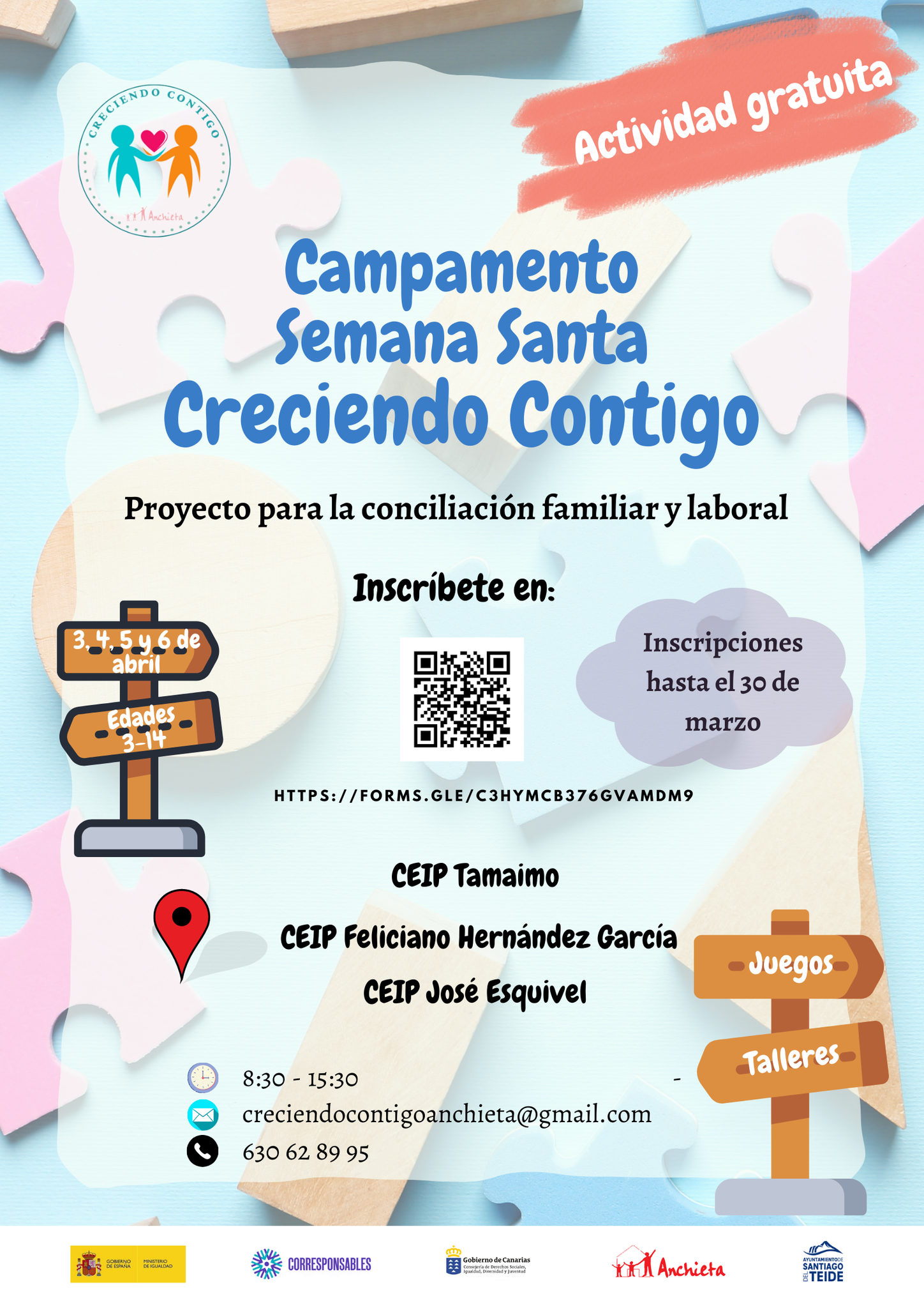 Campamento gratuito de Semana Santa Plan Corresponsables