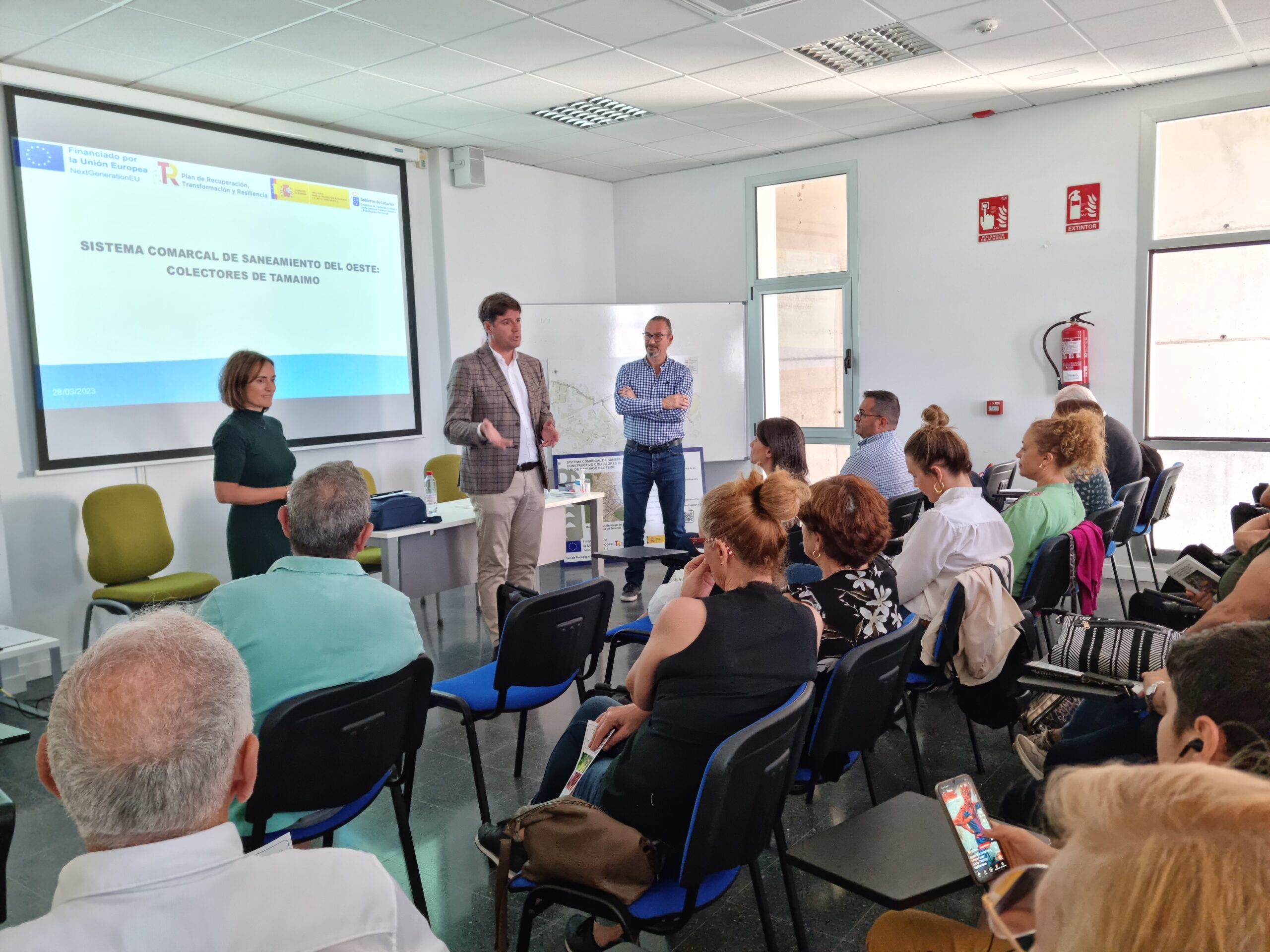 Reunión informativa obras de saneamiento calles de Tamaimo