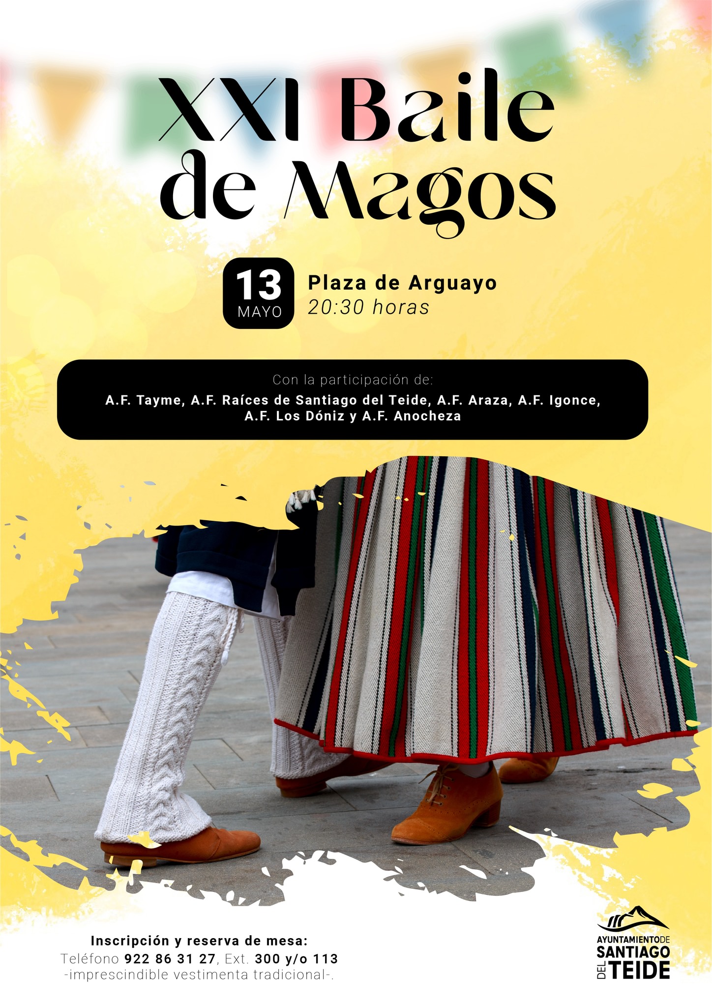 El municipio celebra este sábado la XXI edición de su tradicional Baile de Magos