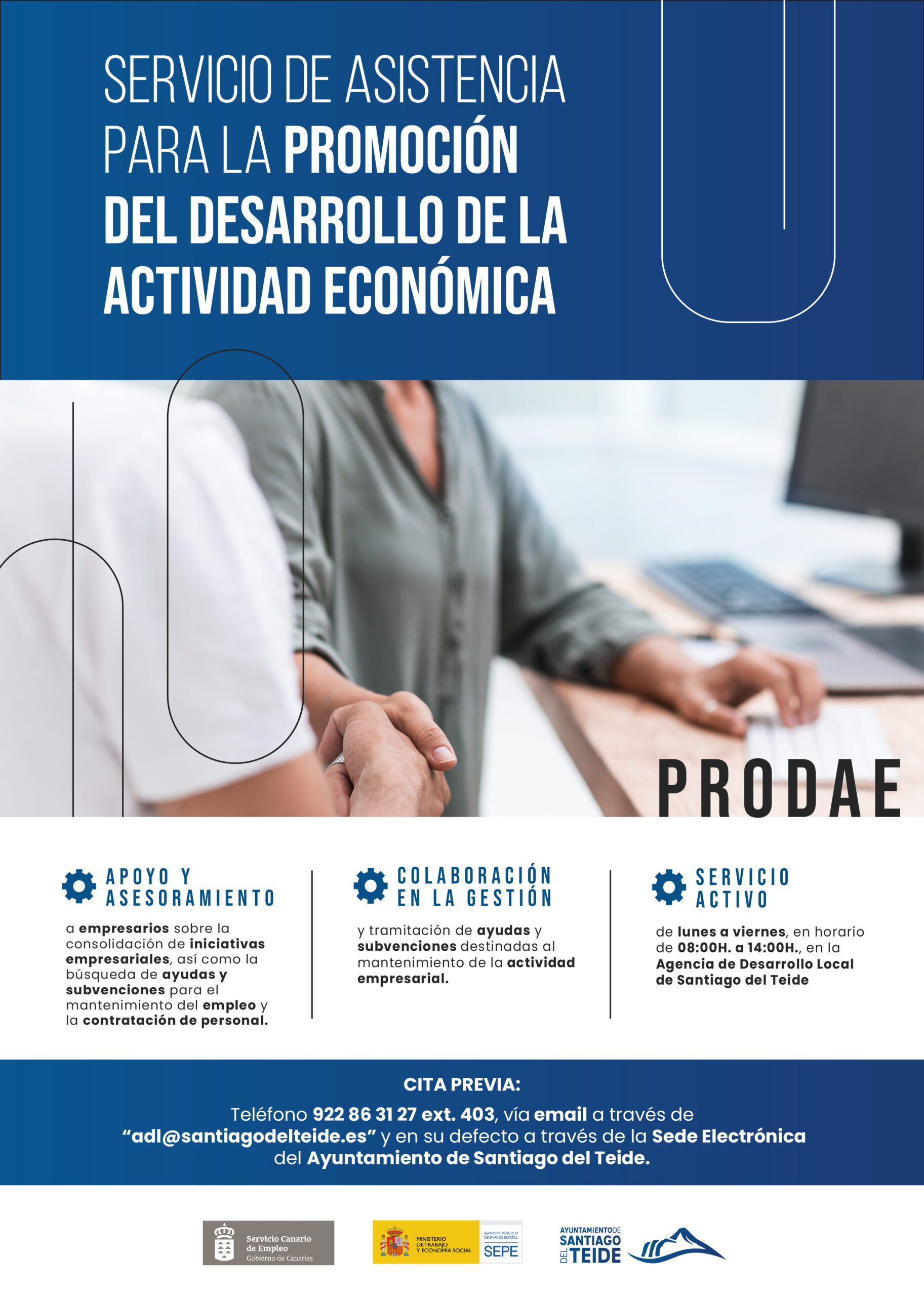 Santiago del Teide pone en marcha el Programa para la Promoción del Desarrollo de la Actividad Económica (PRODAE)