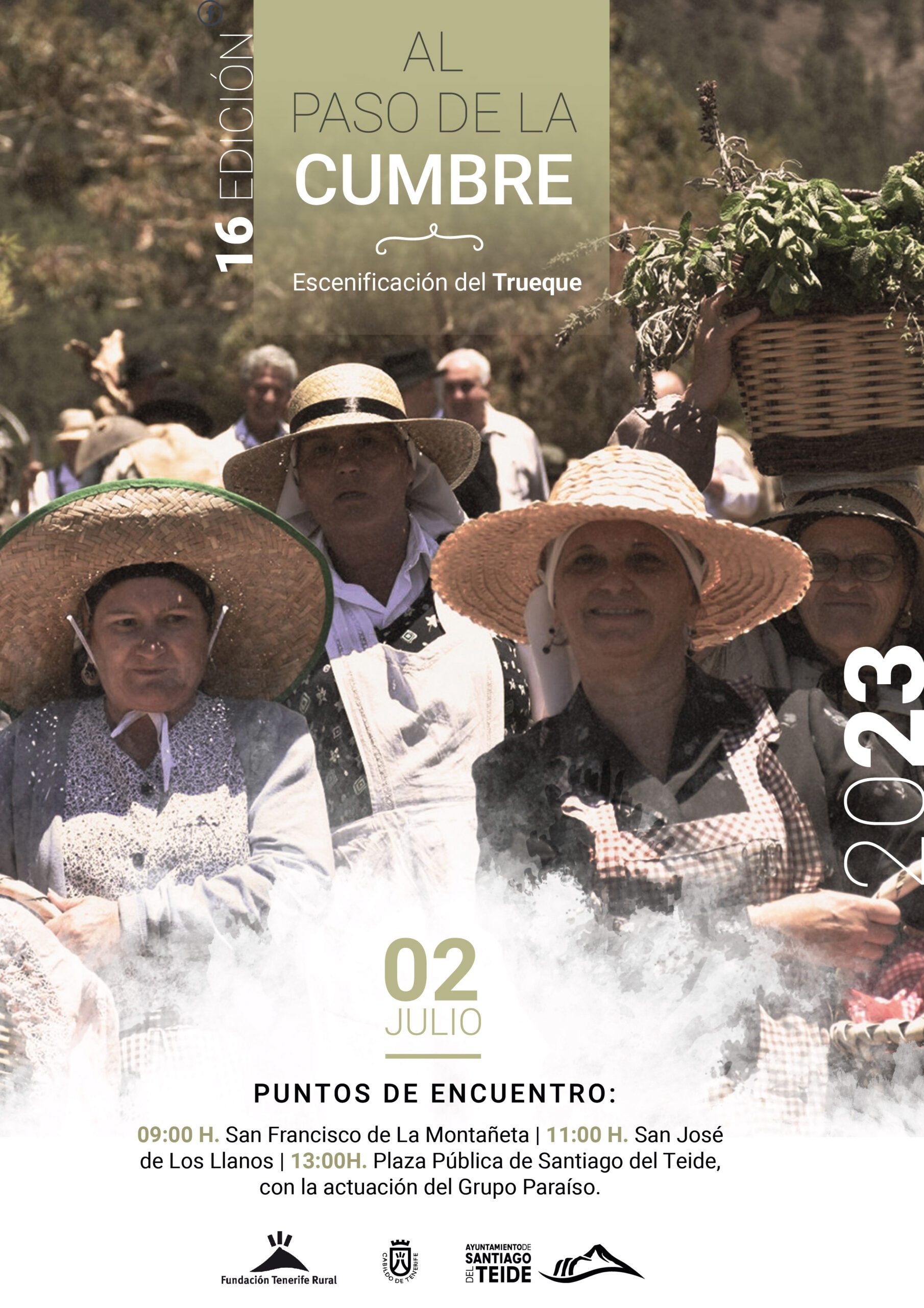 El ayuntamiento organiza la XVI edición de la escenificación del trueque «Al Paso de la Cumbre 2023»