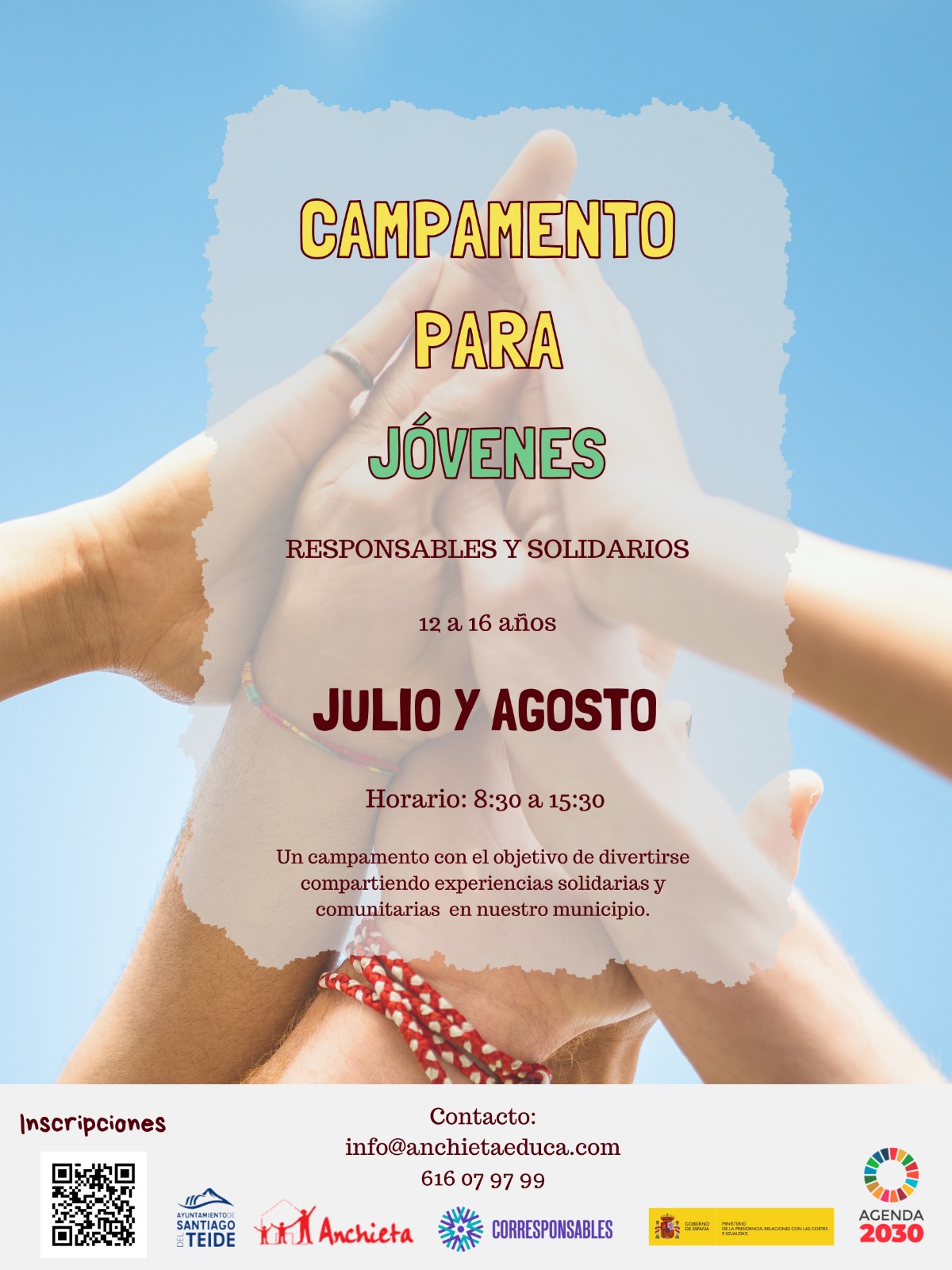 El ayuntamiento organiza un campamento urbano gratuito dirigido a jóvenes de 12 a 16 años