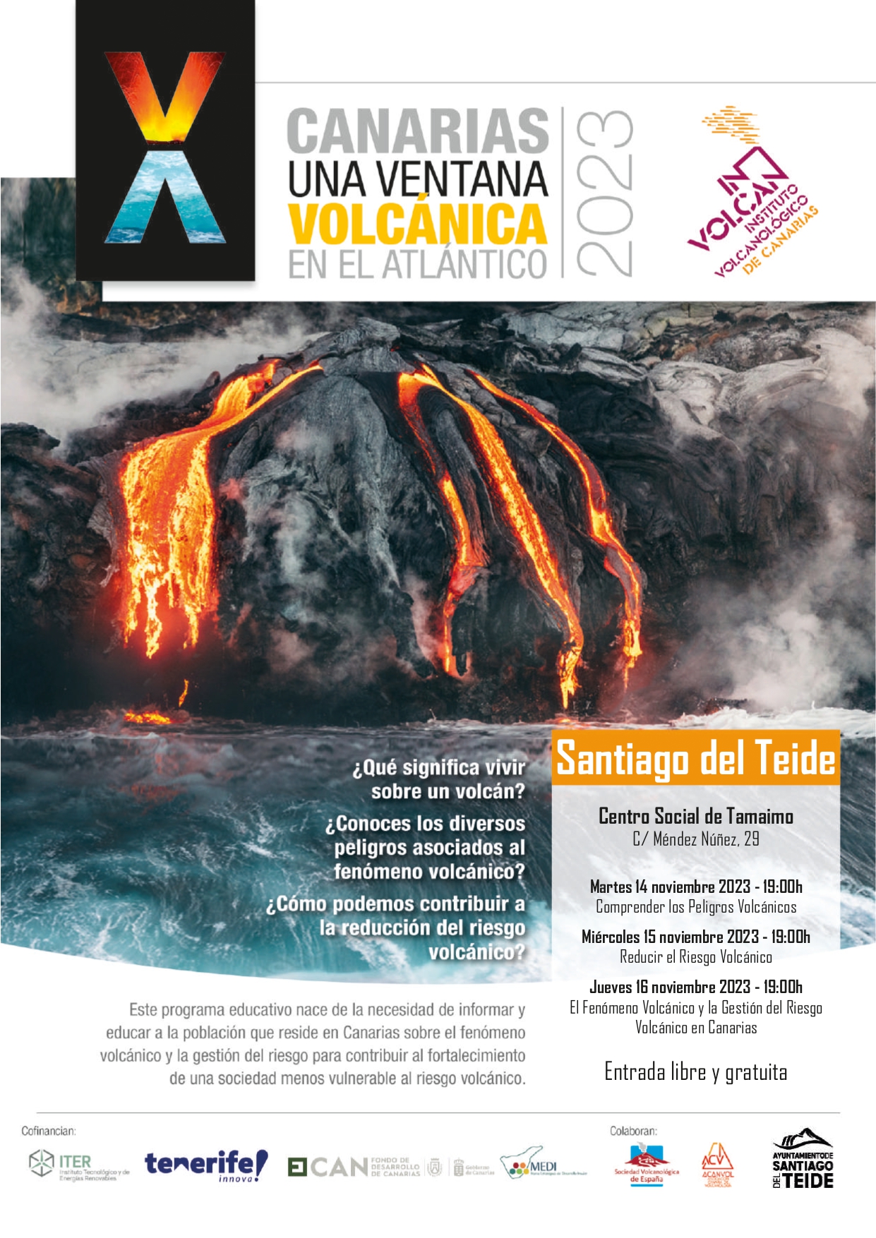 El programa educativo “Canarias: una ventana volcánica en el Atlántico” visita Santiago del Teide