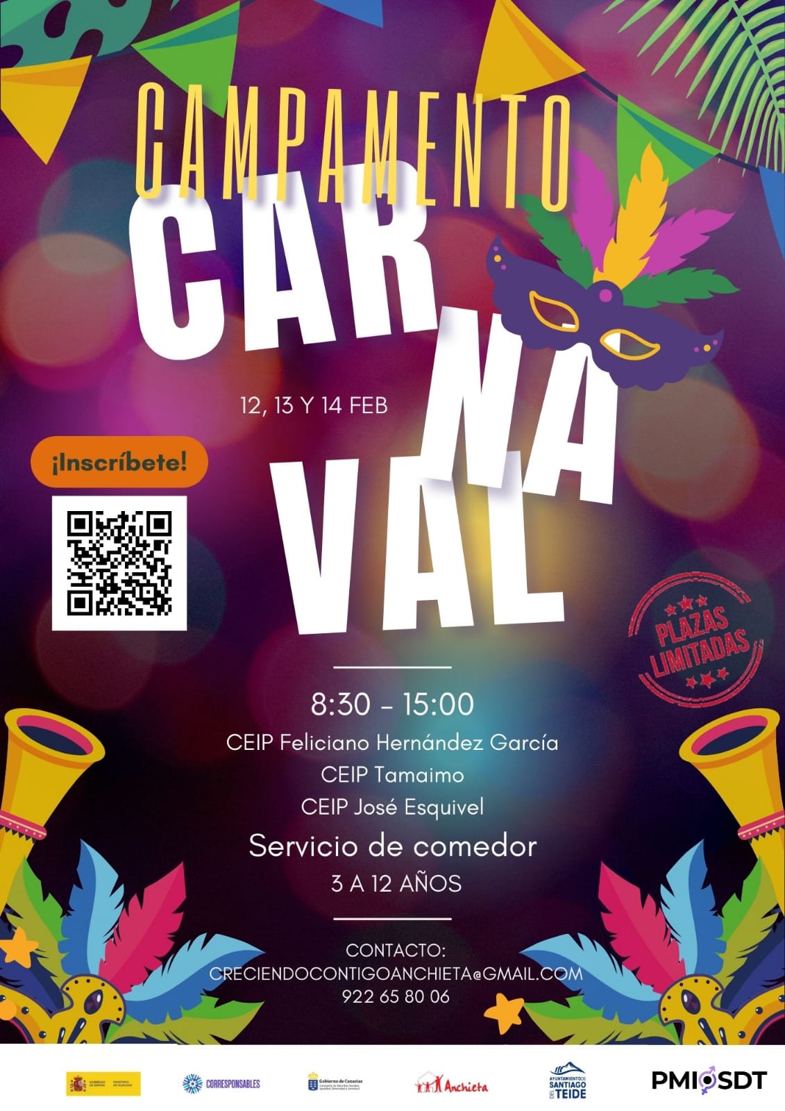 El ayuntamiento organiza un campamento gratuito de carnavales para niños del municipio