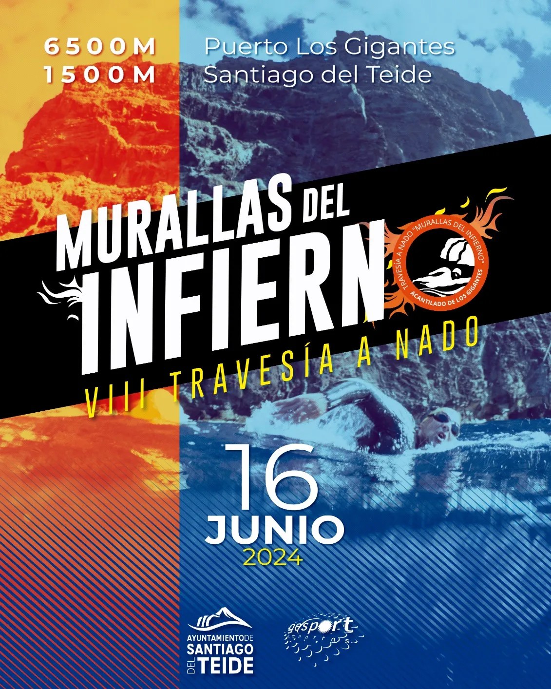 Cerca de 350 nadadores participarán este domingo en la VIII edición de la Travesía a Nado «Murallas del Infierno»