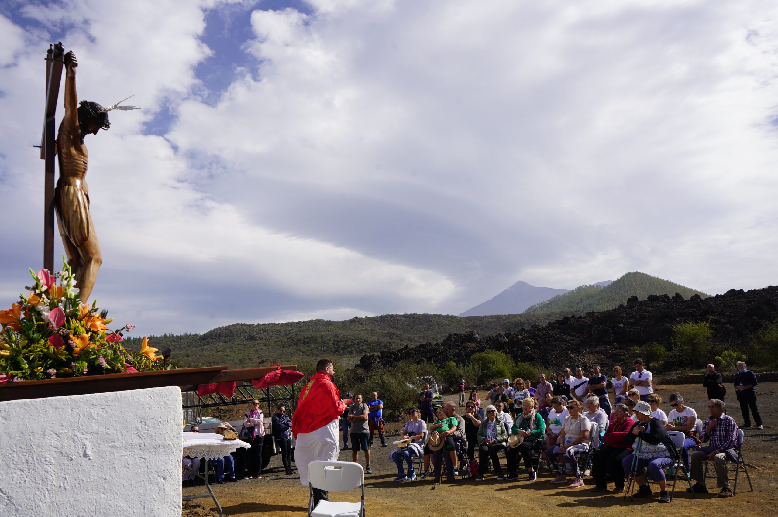 Conmemoración de los 115 años del Chinyero con la rogativa del Santísimo Cristo del Valle