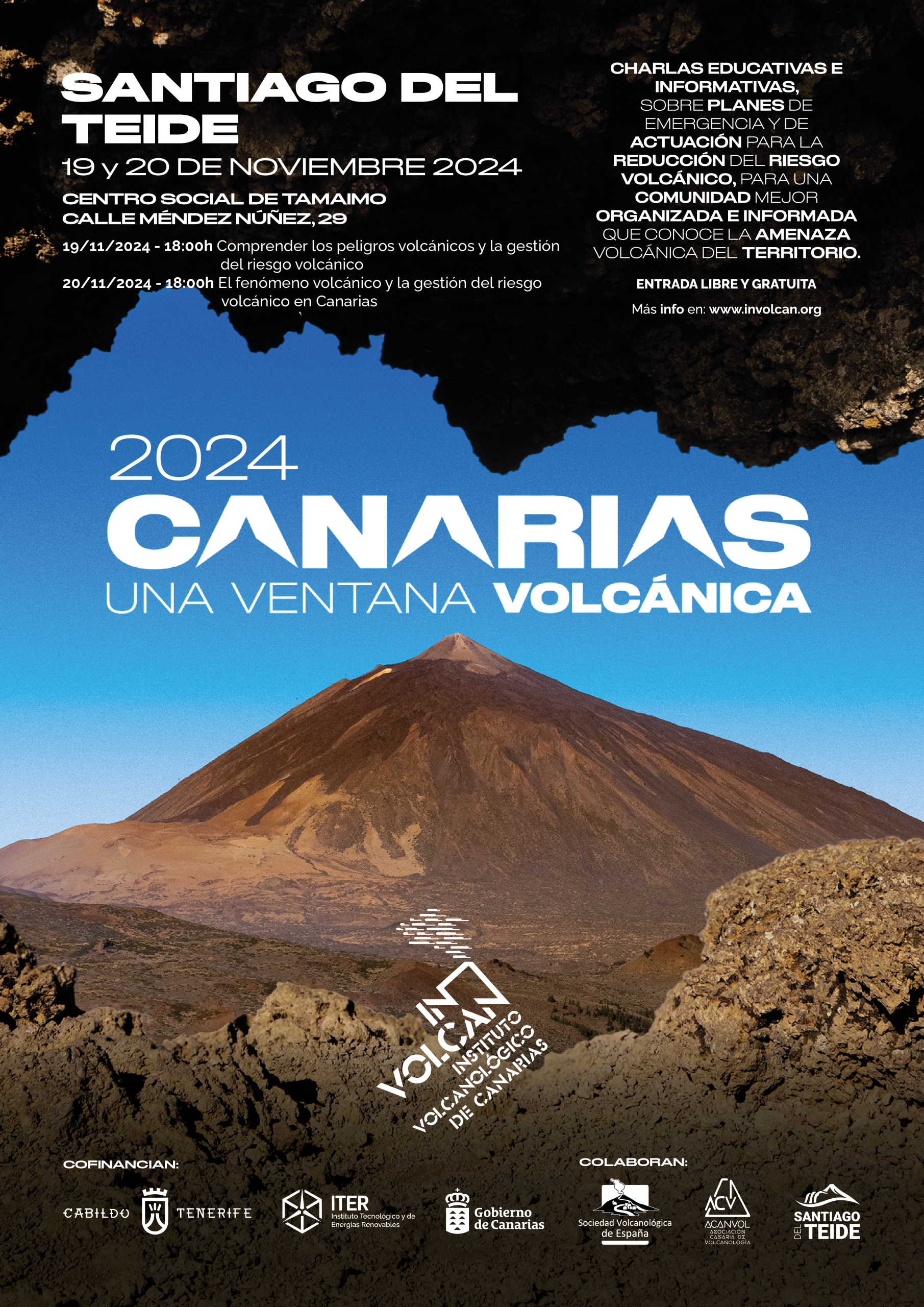 El programa educativo “Canarias: una ventana volcánica en el Atlántico” estará presente en Santiago del Teide