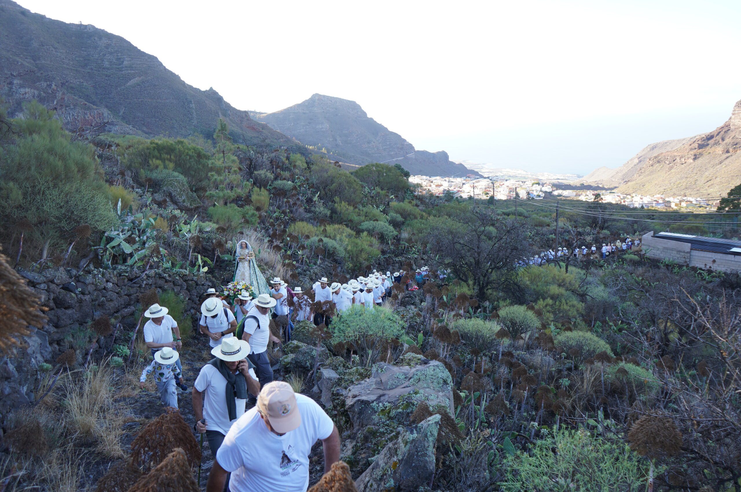 Se conmemoraron los 115 años del Chinyero con la rogativa de Santa Ana hasta El Calvario de Las Manchas