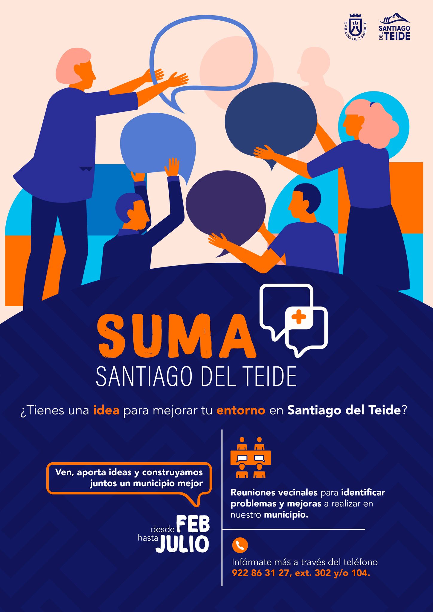 El ayuntamiento presenta el proyecto participativo “Suma Santiago del Teide”