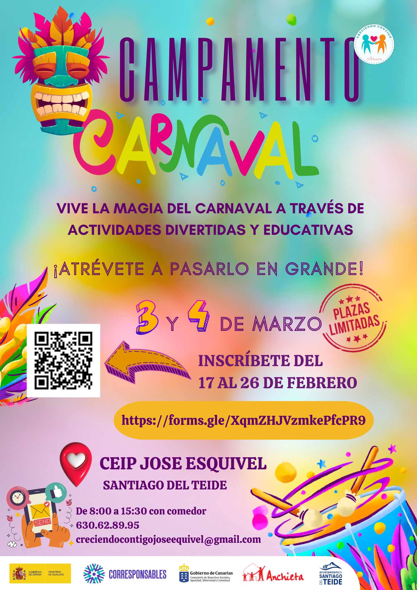 El ayuntamiento organiza un campamento gratuito por Carnavales para niños del municipio