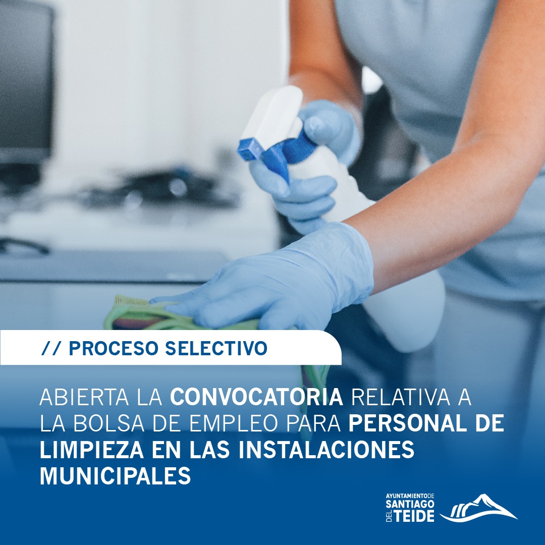 El ayuntamiento convoca proceso selectivo para la configuración de una lista de reserva de personal operario de limpieza de instalaciones municipales