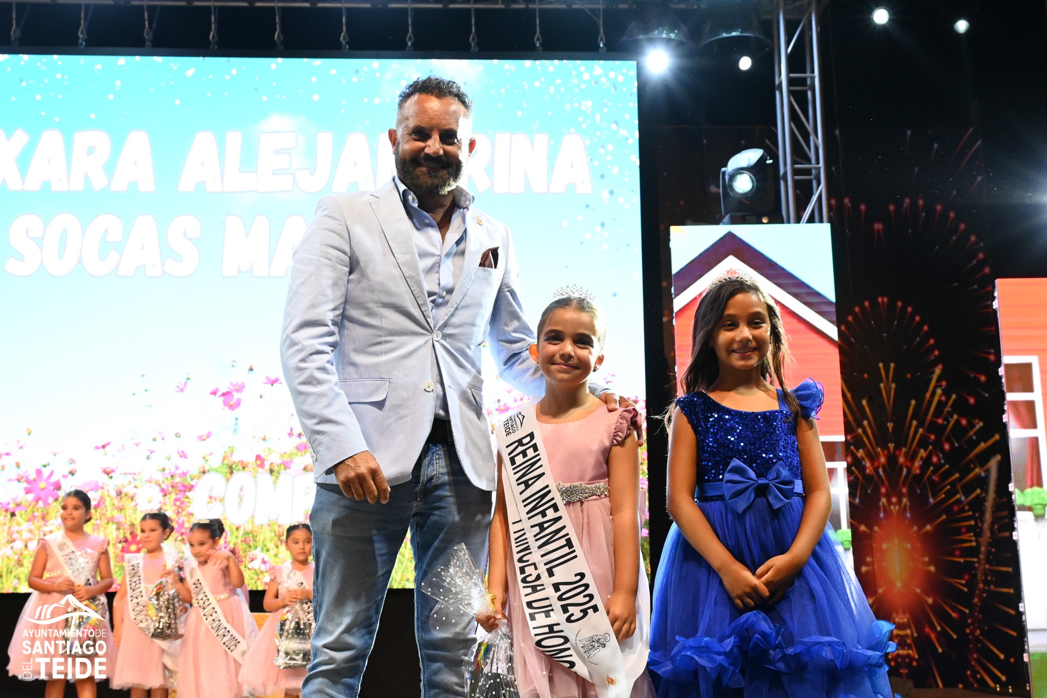 Guaxara Alejandrina Socas Martel, nueva Reina Infantil de las Fiestas en Honor a la Virgen del Carmen de Puerto de Santiago 2025